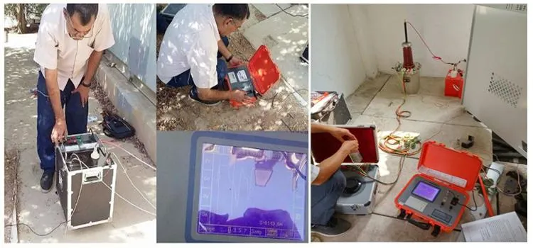 Pre-localizador de fallas de cable subterráneo Tdr Medición aproximada de distancia 4