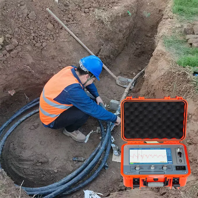 Tester de cable subterráneo de lectura inmediata de distancia de falla 3