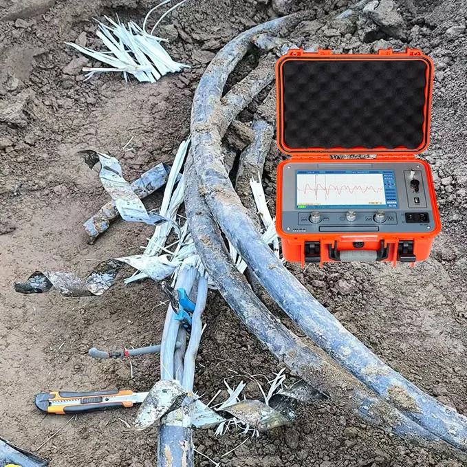 Tester de cable subterráneo de lectura inmediata de distancia de falla 4
