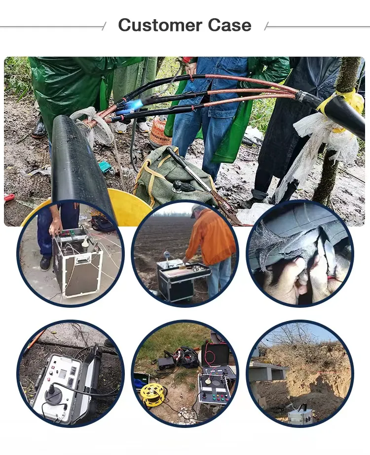 Localizador de fallas de cable subterráneo con sincronización acusto-magnética y localización de fallas 11